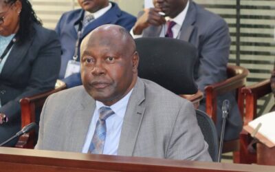 PSC Chairman Francis Meja in parliament