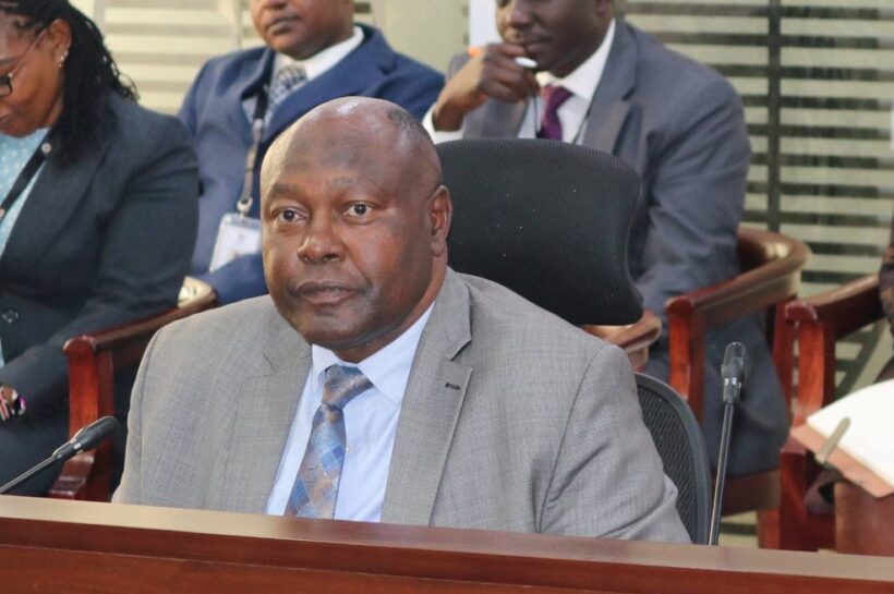 PSC Chairman Francis Meja in parliament