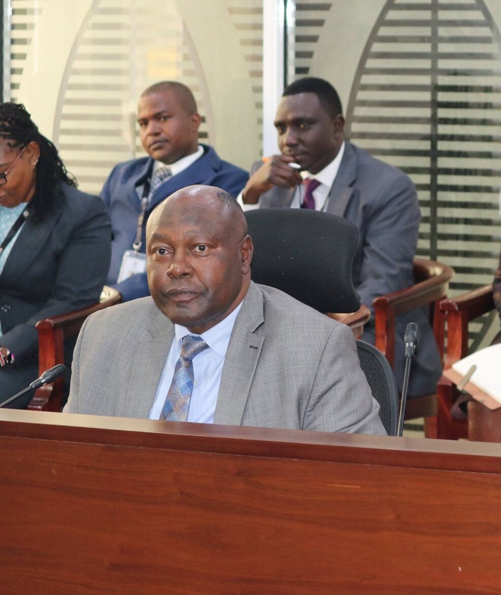 PSC Chairman Francis Meja in parliament