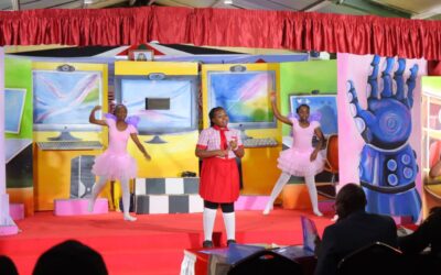 Students from DePaul Austin Academy captivated the audience during the Drama Festival with their performance, “I sign, come we engage,” using expressive sign language and storytelling to emphasize that integrating the deaf and mute is a responsibility for everyone. Their presentation highlighted inclusion, awareness, and the importance of giving all students a voice in society.