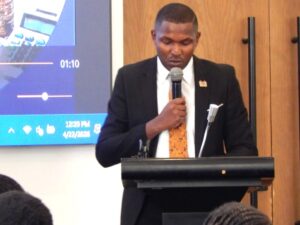 East African Youth Secretary General Kevin Mugwe.