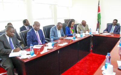 Education CS Julius Ogamba receives a briefing on the 2026/2027 Academic Year placement cycle from the Kenya Universities and Colleges Central Placement Service KUCCPS.