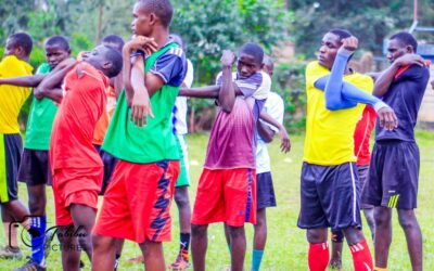 Chebosi Boys team during a training session