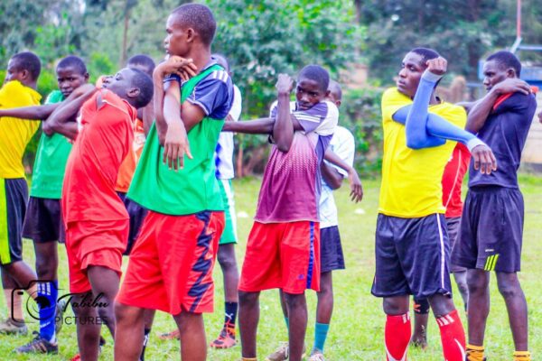 Chebosi Boys team during a training session