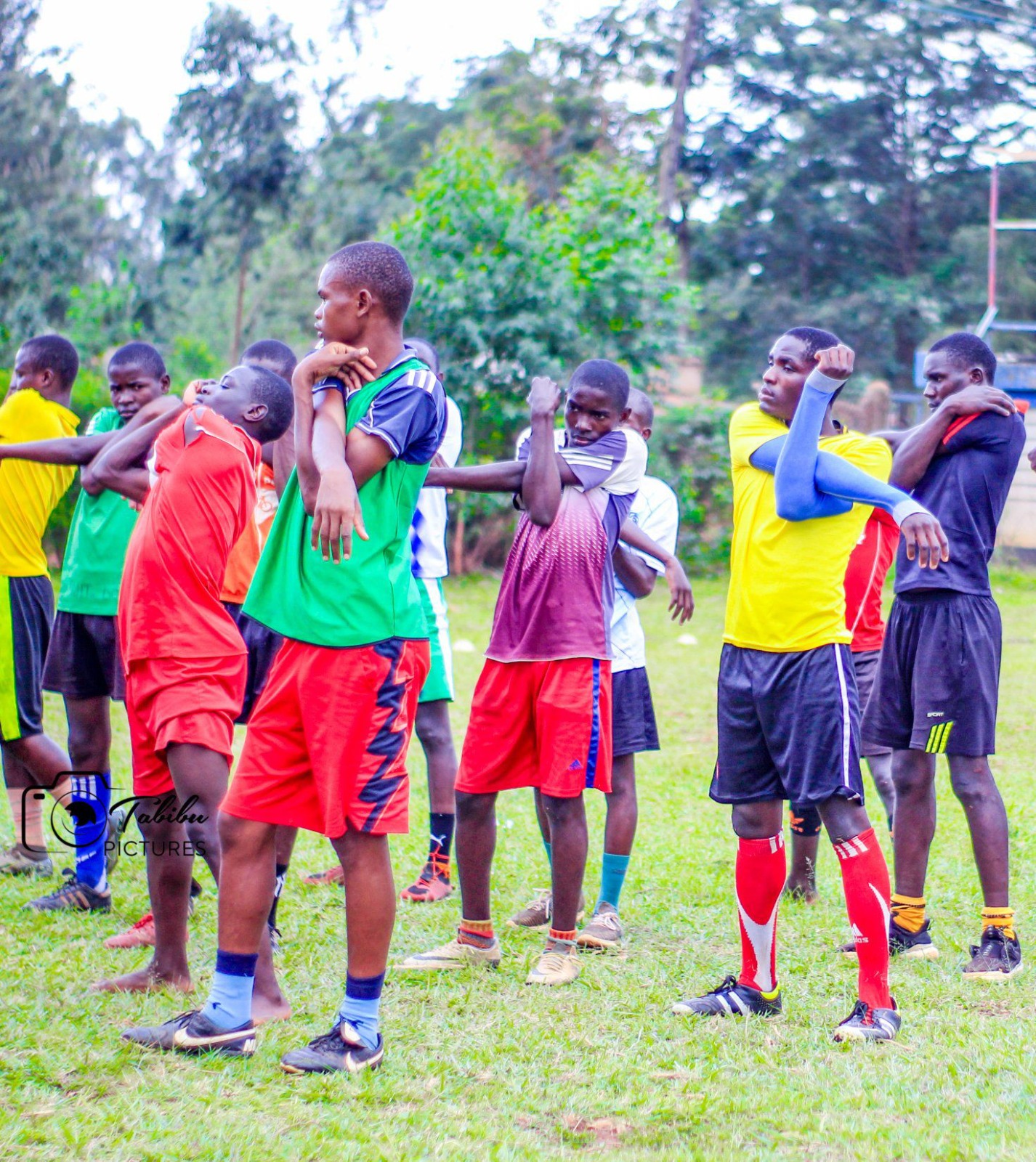 Chebosi Boys team during a training session