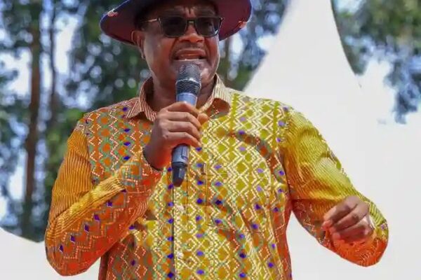 CS for Education Julius at Entanda Primary School on Friday. Photo: Enock/Okong'o