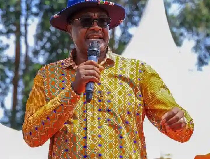 CS for Education Julius at Entanda Primary School on Friday. Photo: Enock/Okong'o