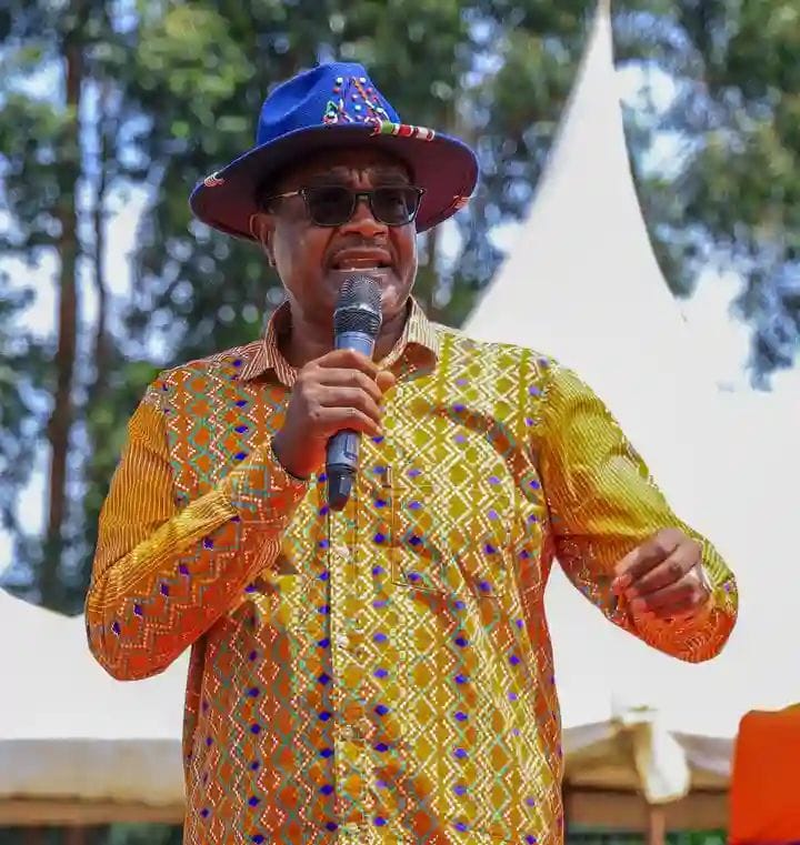 CS for Education Julius at Entanda Primary School on Friday. Photo: Enock/Okong'o