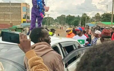 Natasha Chepkemoi received a heroic welcome in Mogogosiek Centre after her outstanding 2,000m race walk victory at the national athletics championships in Kisumu, as she prepares to represent Kenya at the East Africa Games in Arusha, Tanzania.