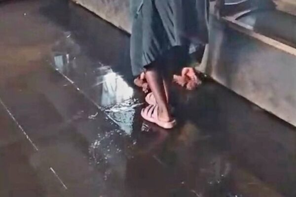 Bomet student cleaning