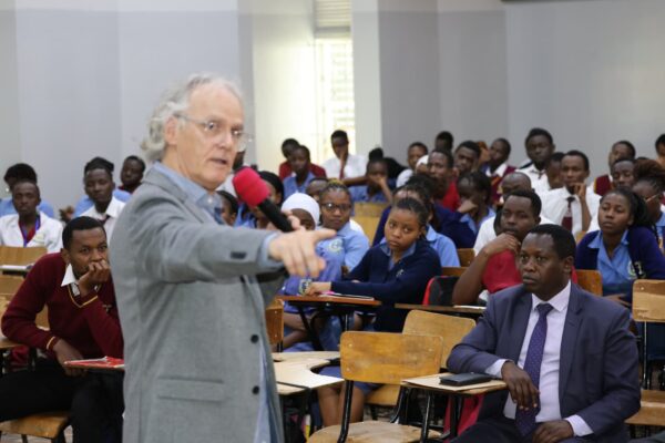 KMTC students with representatives from recruitment agency African Business Community