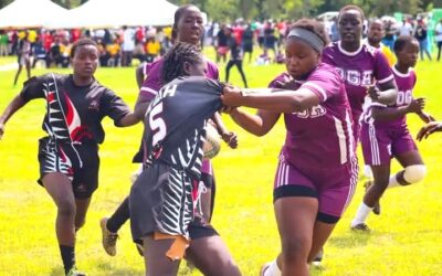 Rugby players during a past games