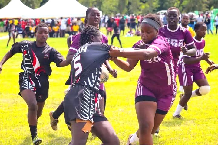 Rugby players during a past games