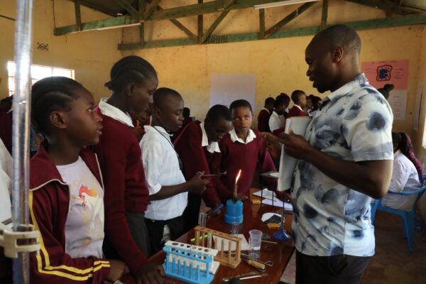 Learners with their teacher