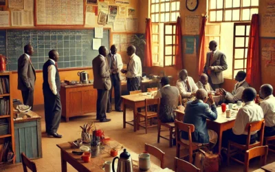 Teachers having lunch