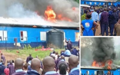 fire breakout at Dr. Aggrey National school in Wundanyi