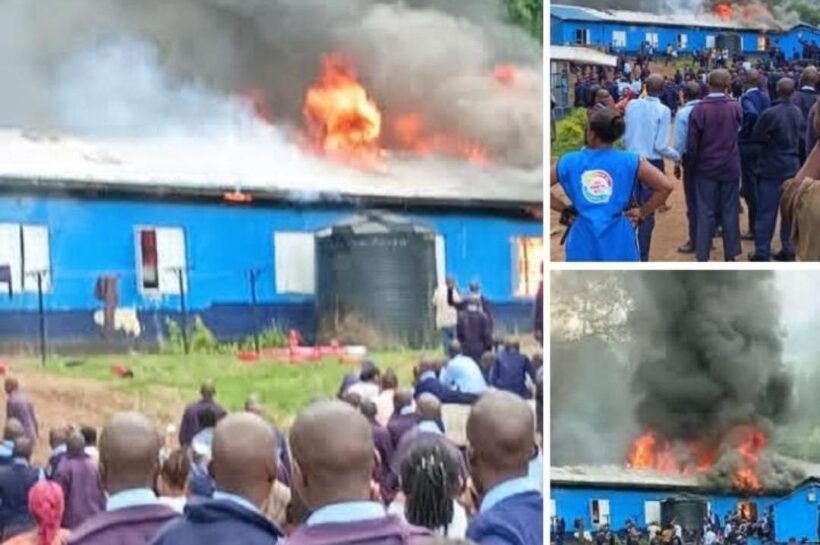 fire breakout at Dr. Aggrey National school in Wundanyi