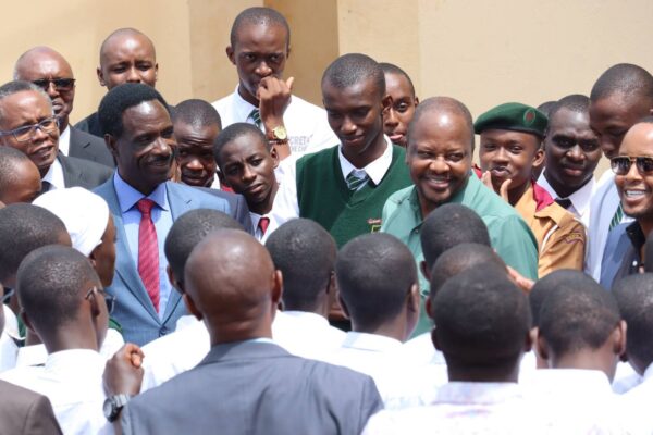 CS Kagwe with Kaguma Boys students