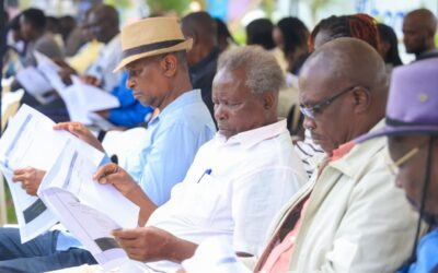 Nairobi residents during budget forum