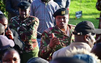 Police officer manning Utumishi