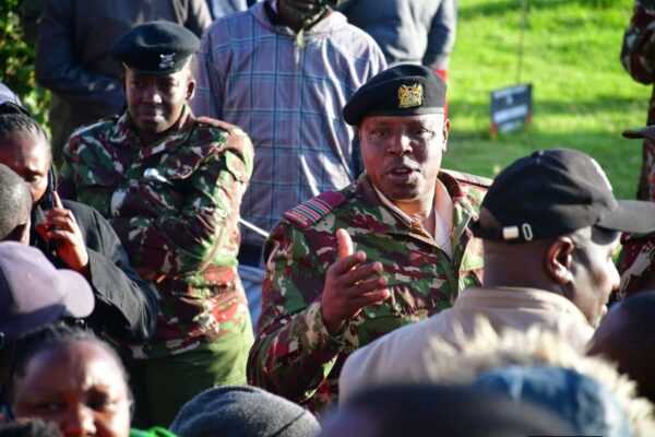 Police officer manning Utumishi