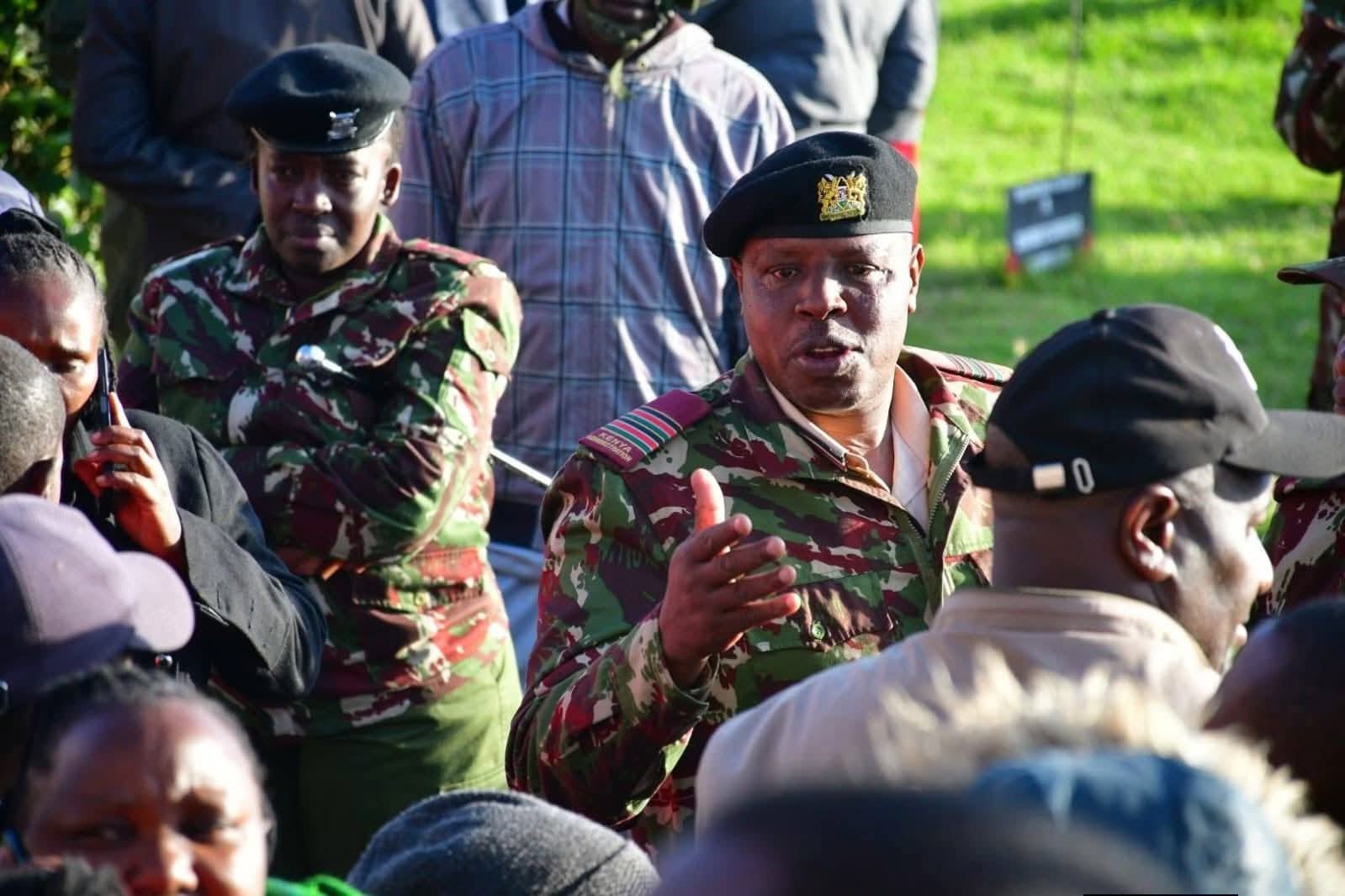 Police officer manning Utumishi