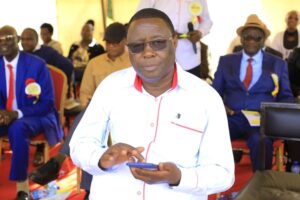 Borangi SDA Senior School Principal, Dr Lameck Siko during the Education Day at the school.