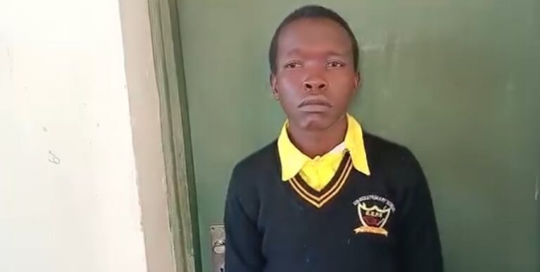 The young man who got exposed in Ongata Rongai