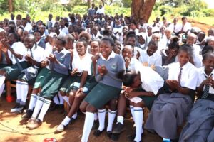 Students of Linjoka Mixed Day Secondary in Igembe North, 