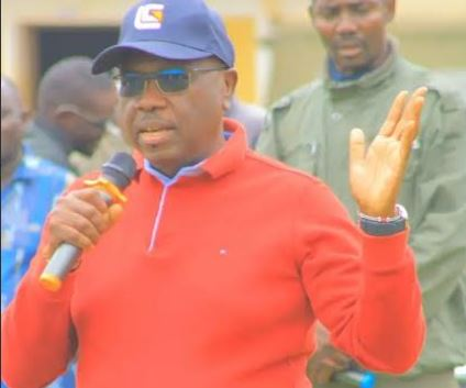 Rongo MP Paul Abuor addressing the residents