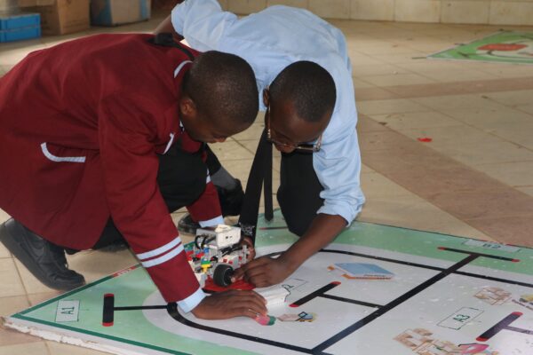 Students participating in the Kenya Science Engineering Fair (KSEF) competition