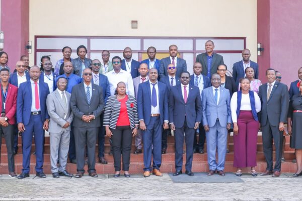 Kabarak University and NCBA bank officials pose for a photo