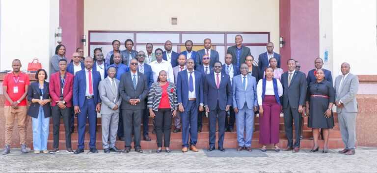 Kabarak University and NCBA bank officials pose for a photo
