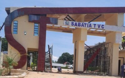 The Modern Sabatia TVC gate undergoing final touches ahead of its launch during Inagural Graduation Ceremony tomorrow June 05, 2026