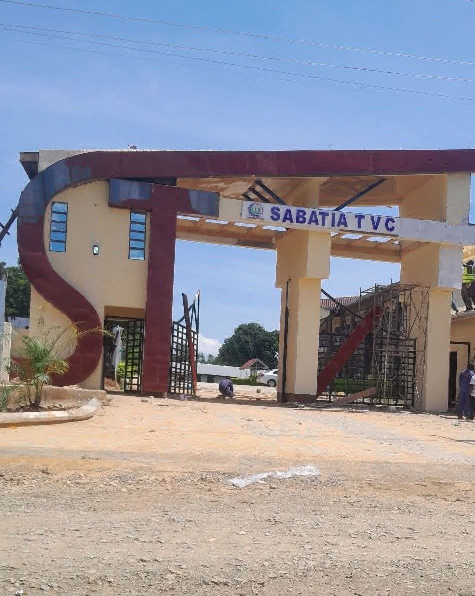 The Modern Sabatia TVC gate undergoing final touches ahead of its launch during Inagural Graduation Ceremony tomorrow June 05, 2026
