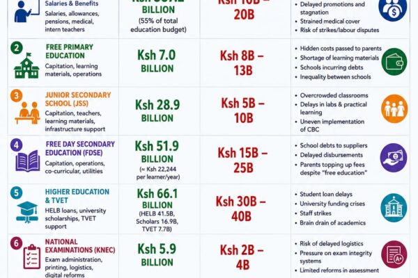 Education budget infographic
