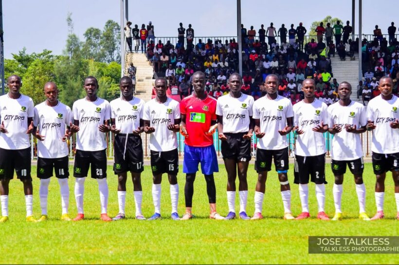 Kisumu Boys players pose for a team photo after winning their appeal against Kisumu Day, securing the right to represent Kisumu Sub-County at the upcoming Kisumu county championships