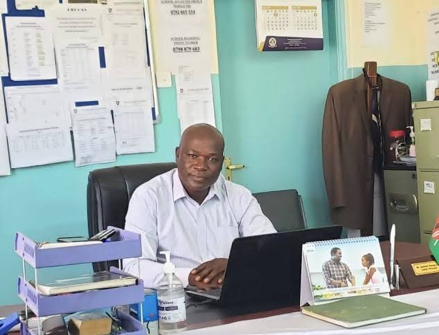 Kebirigo National School Chief Principal Clement Nyang'acha Photo: Enock Okong'o