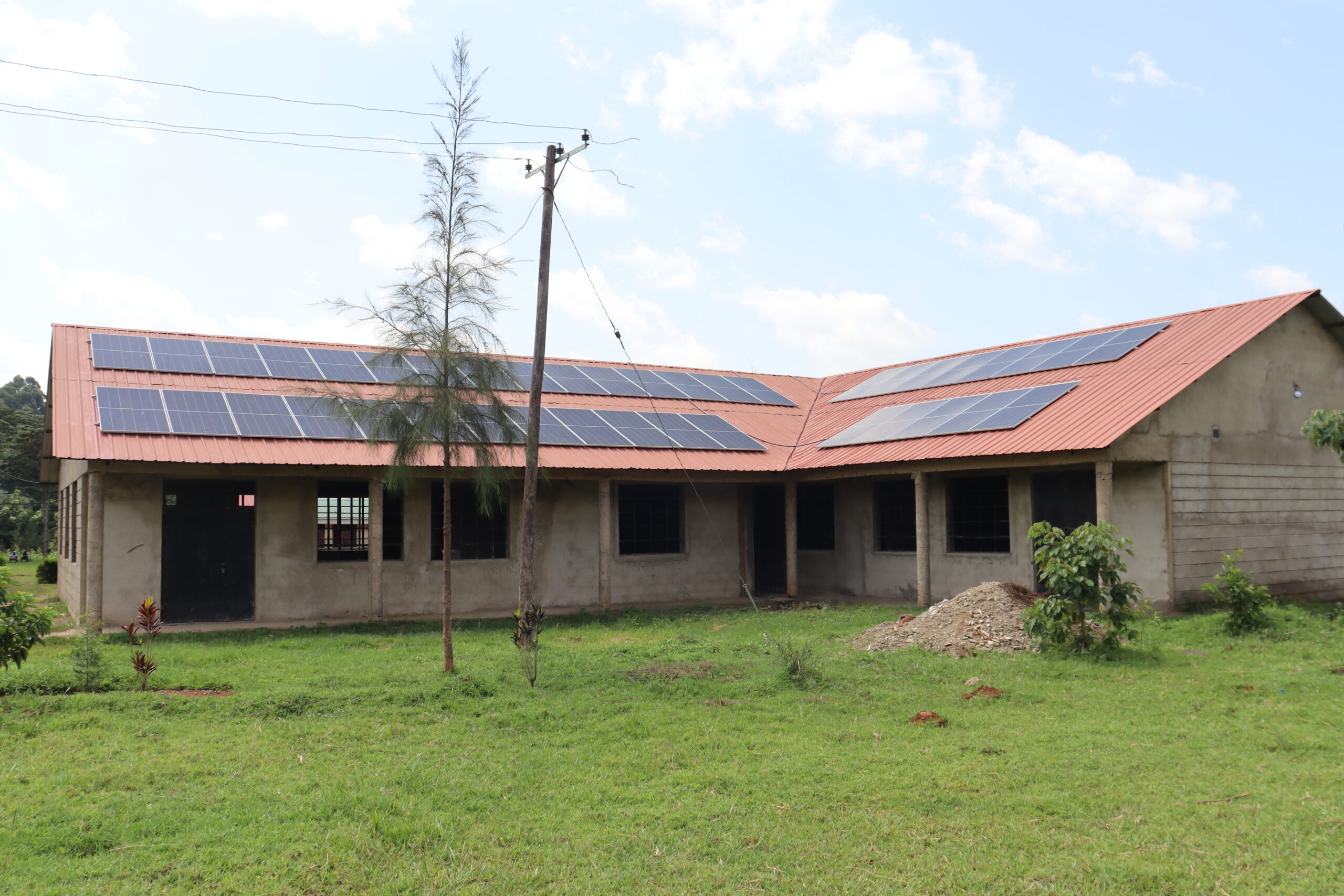 Installed Solar Panels.