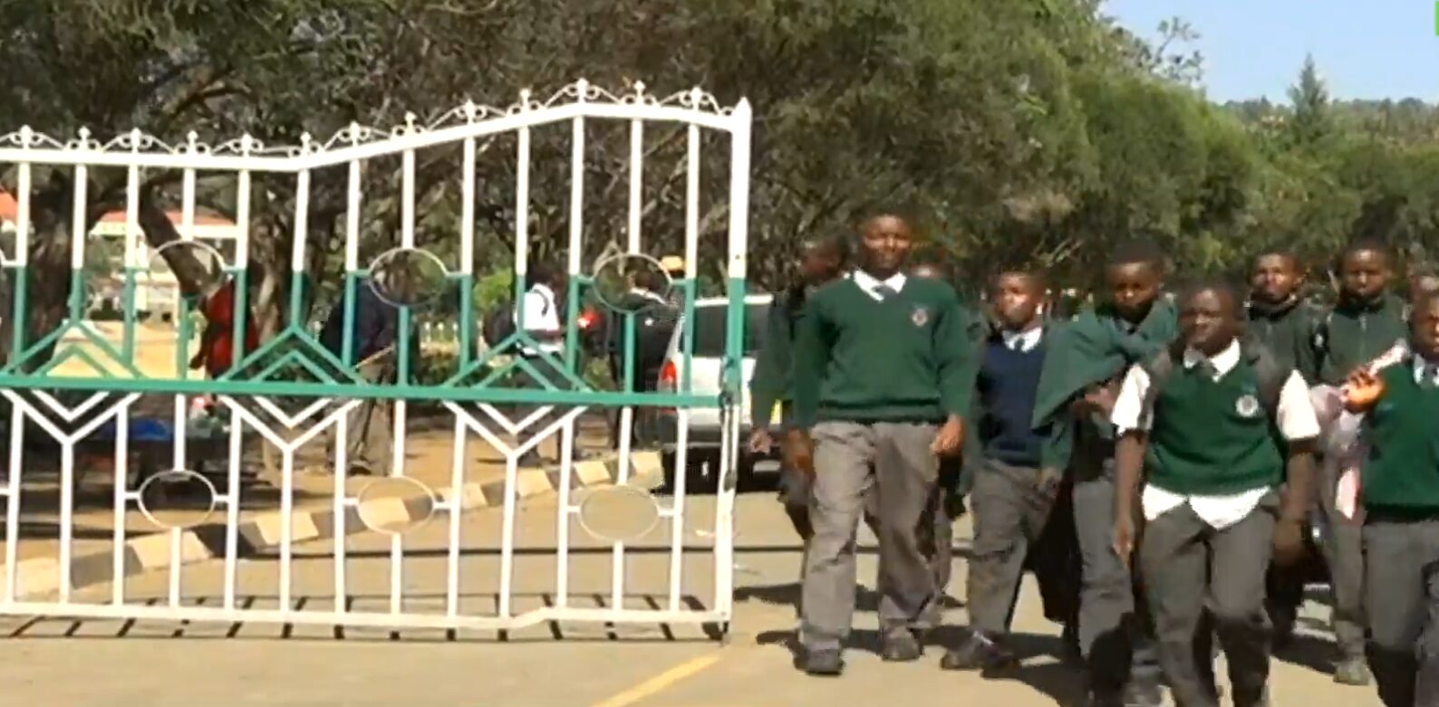 Students going home. Ten students from Kamungei Mixed Day Secondary School in Sotik, Bomet County, are in police custody following an alleged attempt to set a school dormitory on fire.
