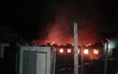 Dormitory on Fire at Gekano