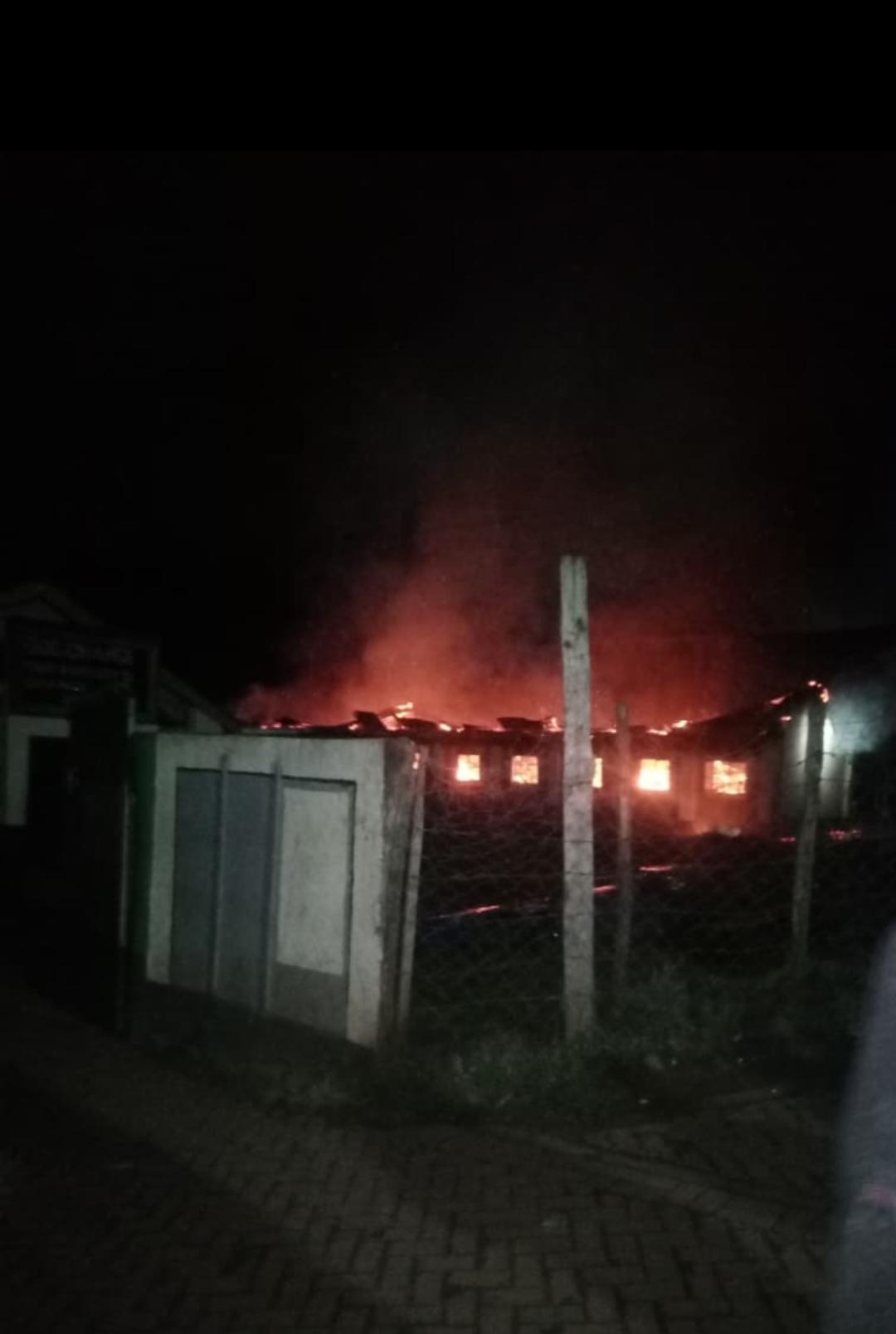 Dormitory on Fire at Gekano