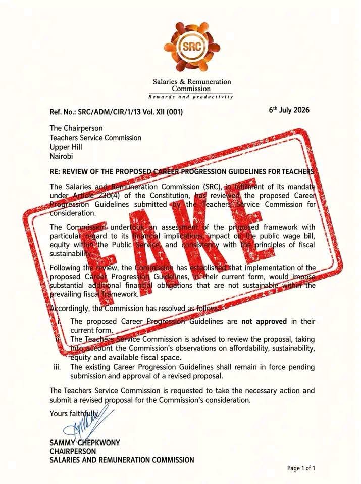 The Fake memo