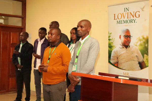 Bomet University staff members during the requiem service-Photo|Courtesy