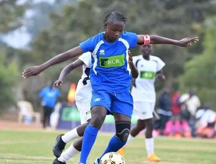 Arch Bishop Njenga girls captain Hilder Natecho during the 2026 KSSSA national games at the M-Pesa Academy