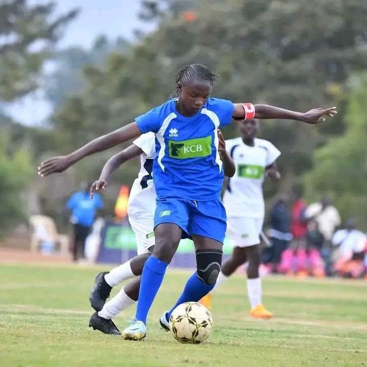 Arch Bishop Njenga girls captain Hilder Natecho during the 2026 KSSSA national games at the M-Pesa Academy