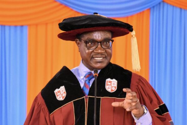 Education Cabinet Secretary Julius Migos Ogamba during a previous Graduation Ceremony of Nyandarua National Polytechnic