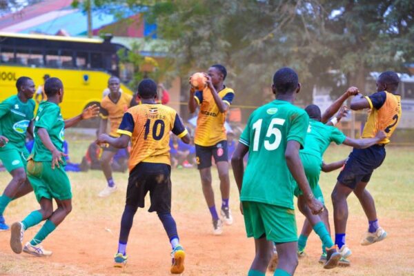 Handball match in action during the 2026 FEASSA games in Morogoro, Tanzania
