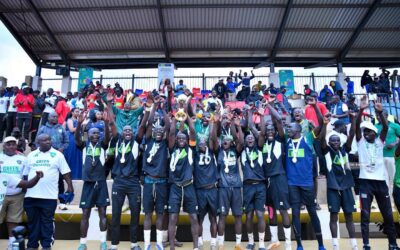Kakamega School celebrate after winning the 2026 KSSSA national football title