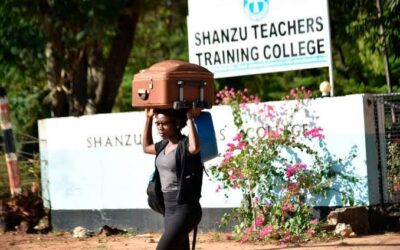 A student during the admission at Shanzu Teachers Training College-Photo|Courtesy